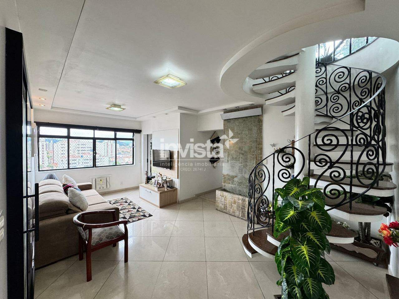 Cobertura Duplex &agrave; venda no bairro Aparecida - Santos