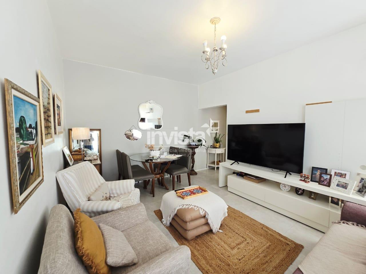 C&oacute;digo: 27509 R$ 460.000,00 Apartamento &agrave; venda no bairro Boqueir&atilde;o 55 m&sup2; 1 quarto 1 vaga - Santos