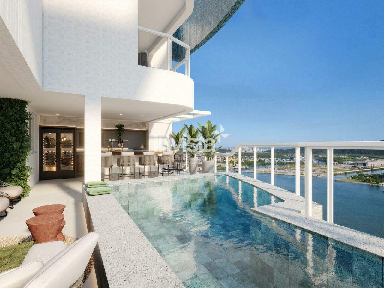 C&oacute;digo: 27747 R$ 6.600.000,00 Cobertura Duplex &agrave; venda no bairro Ponta da Praia 301 m&sup2; 4 quartos 4 vagas - Santos