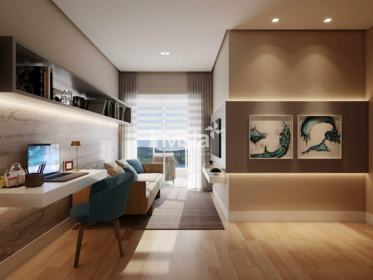 Cobertura Duplex &agrave; venda no bairro Ponta da Praia - Santos