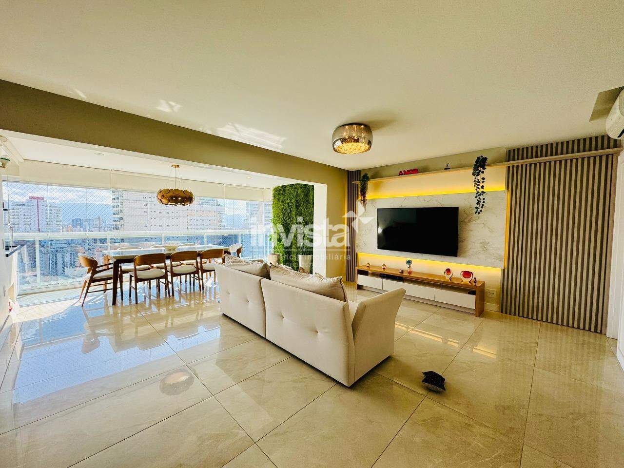 C&oacute;digo: 29270 R$ 2.550.000,00 Apartamento &agrave; venda no bairro Boqueir&atilde;o 143 m&sup2; 3 quartos 2 vagas - Santos