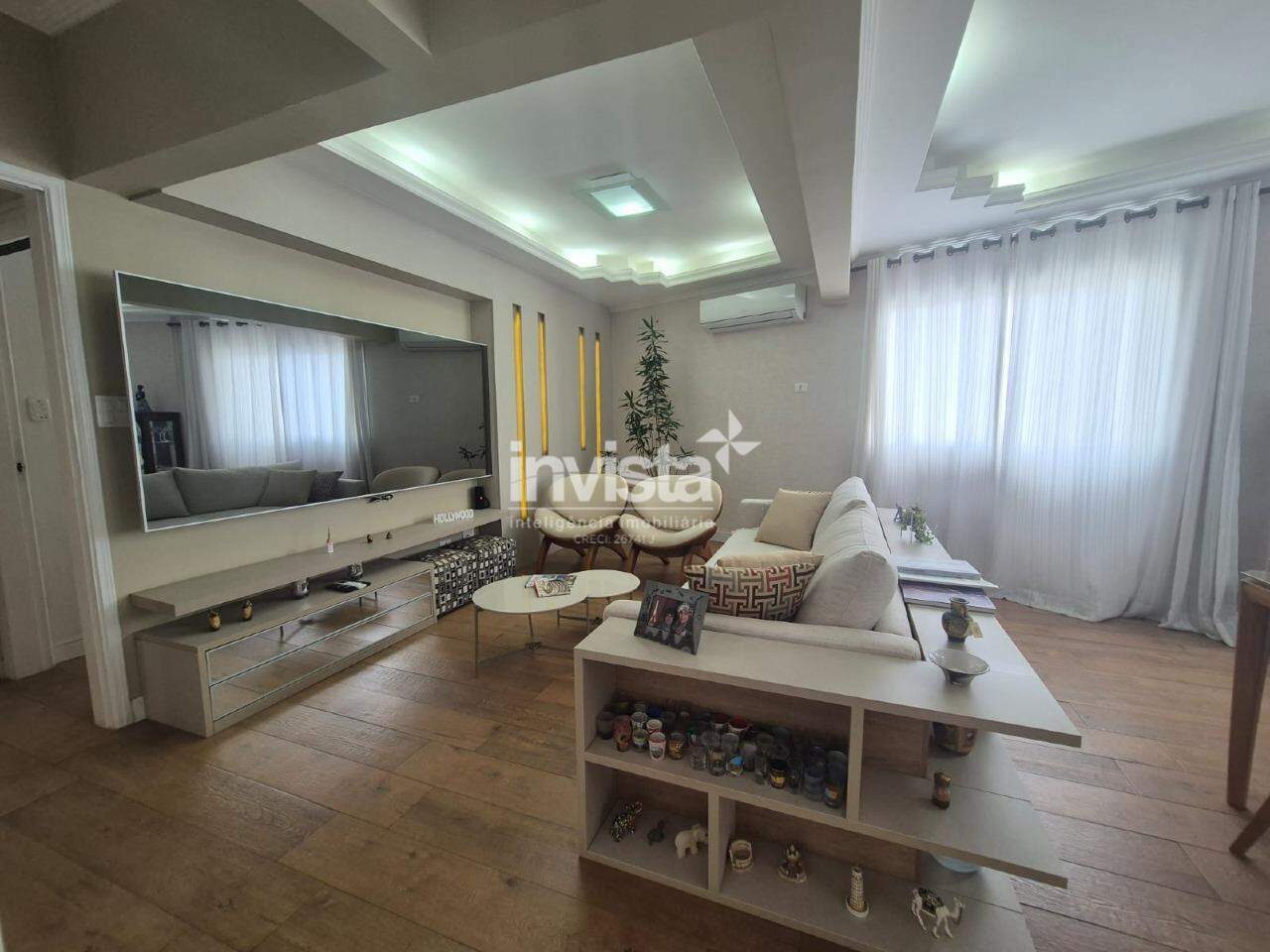 C&oacute;digo: 30011 R$ 1.300.000,00 Apartamento &agrave; venda no bairro Gonzaga 106 m&sup2; 2 quartos 2 vagas - Santos