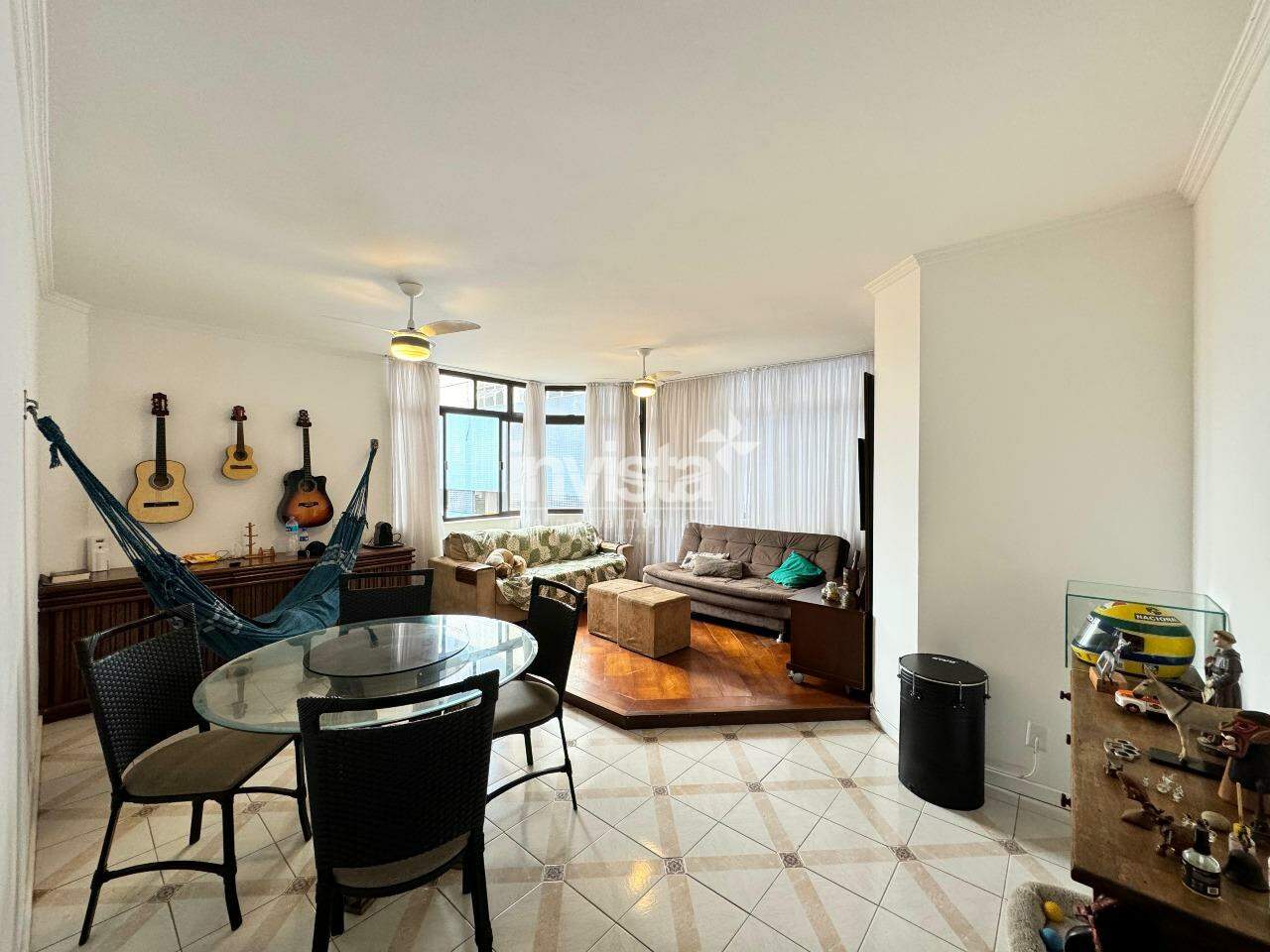 C&oacute;digo: 30128 R$ 905.000,00 Apartamento &agrave; venda no bairro Ponta da Praia 121 m&sup2; 3 quartos 2 vagas - Santos