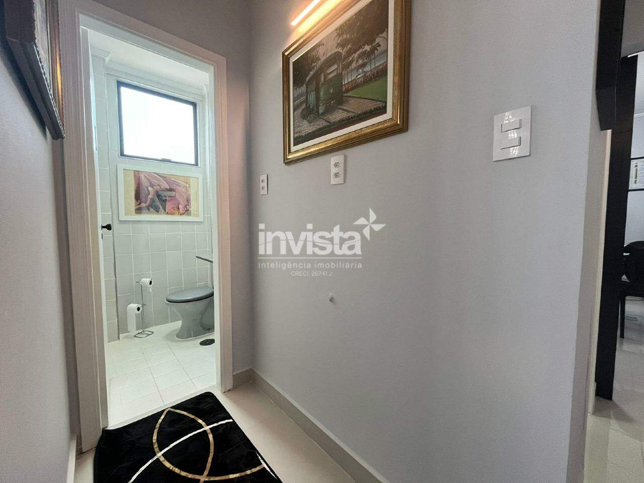 Sala mobiliada para loca&ccedil;&atilde;o na Ponta da Praia - Santos