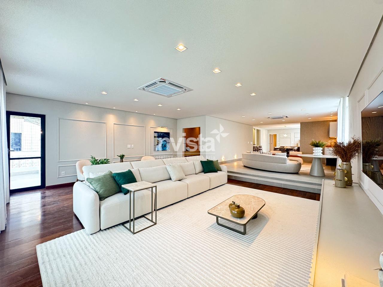 C&oacute;digo: 30510 R$ 2.820.000,00 Apartamento &agrave; venda no bairro Aparecida 277 m&sup2; 4 quartos 3 vagas - Santos