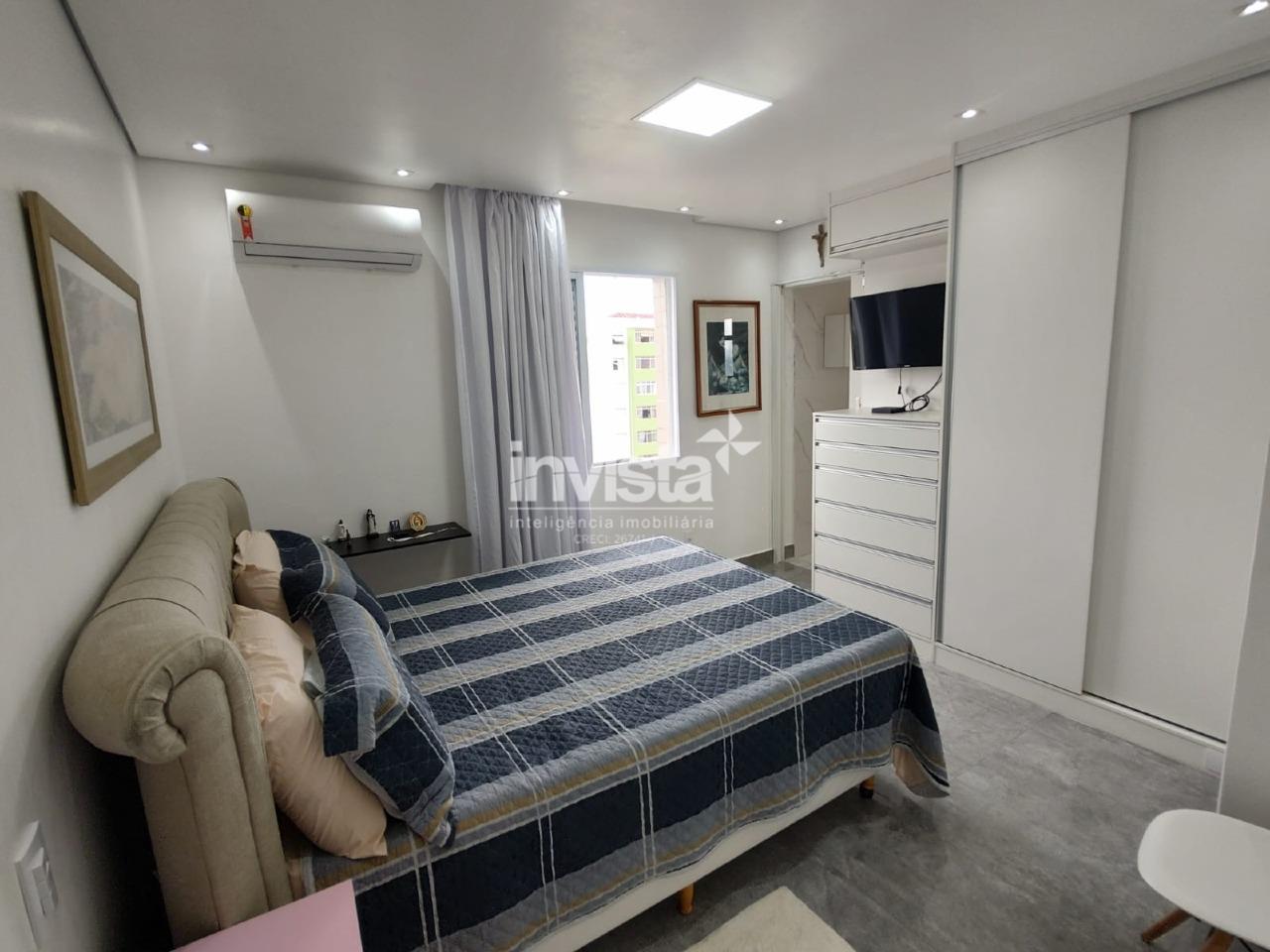 Cobertura Duplex na quadra da praia com 3 Quartos na Aparecida em Santos - Santos