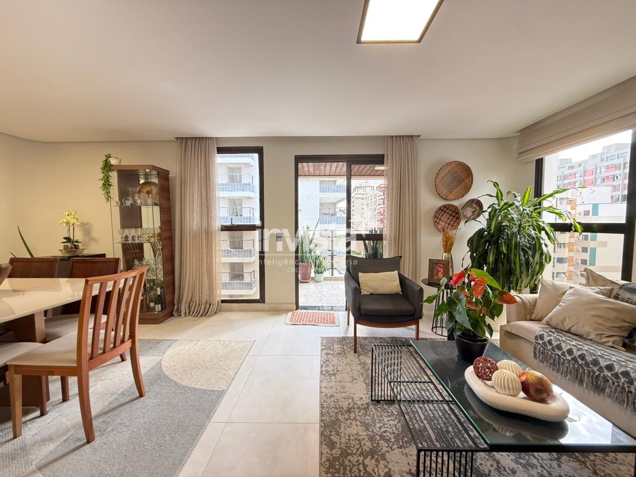 C&oacute;digo: 30605 R$ 1.500.000,00 Apartamento &agrave; venda no bairro Aparecida 156 m&sup2; 3 quartos 2 vagas - Santos