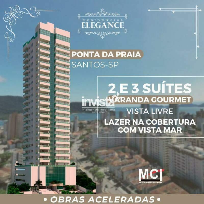 C&oacute;digo: 32131 R$ 939.000,00 Apartamento &agrave; venda no bairro Ponta da Praia 82 m&sup2; 2 quartos 1 vaga - Santos
