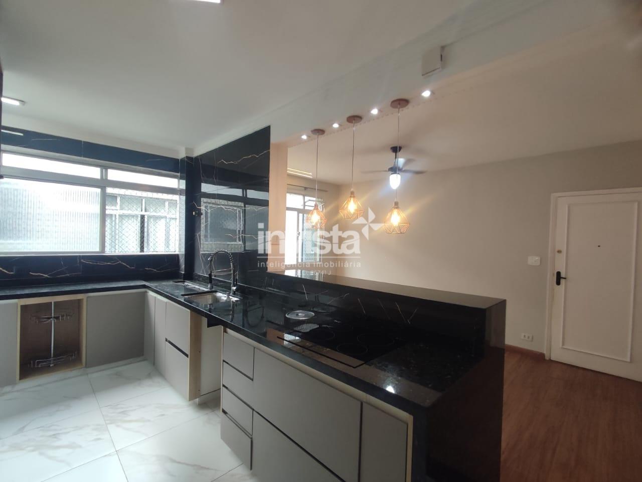 C&oacute;digo: 33055 R$ 3.000,00 Apartamento para alugar no bairro Vila Mathias 71 m&sup2; 2 quartos 1 vagas - Santos