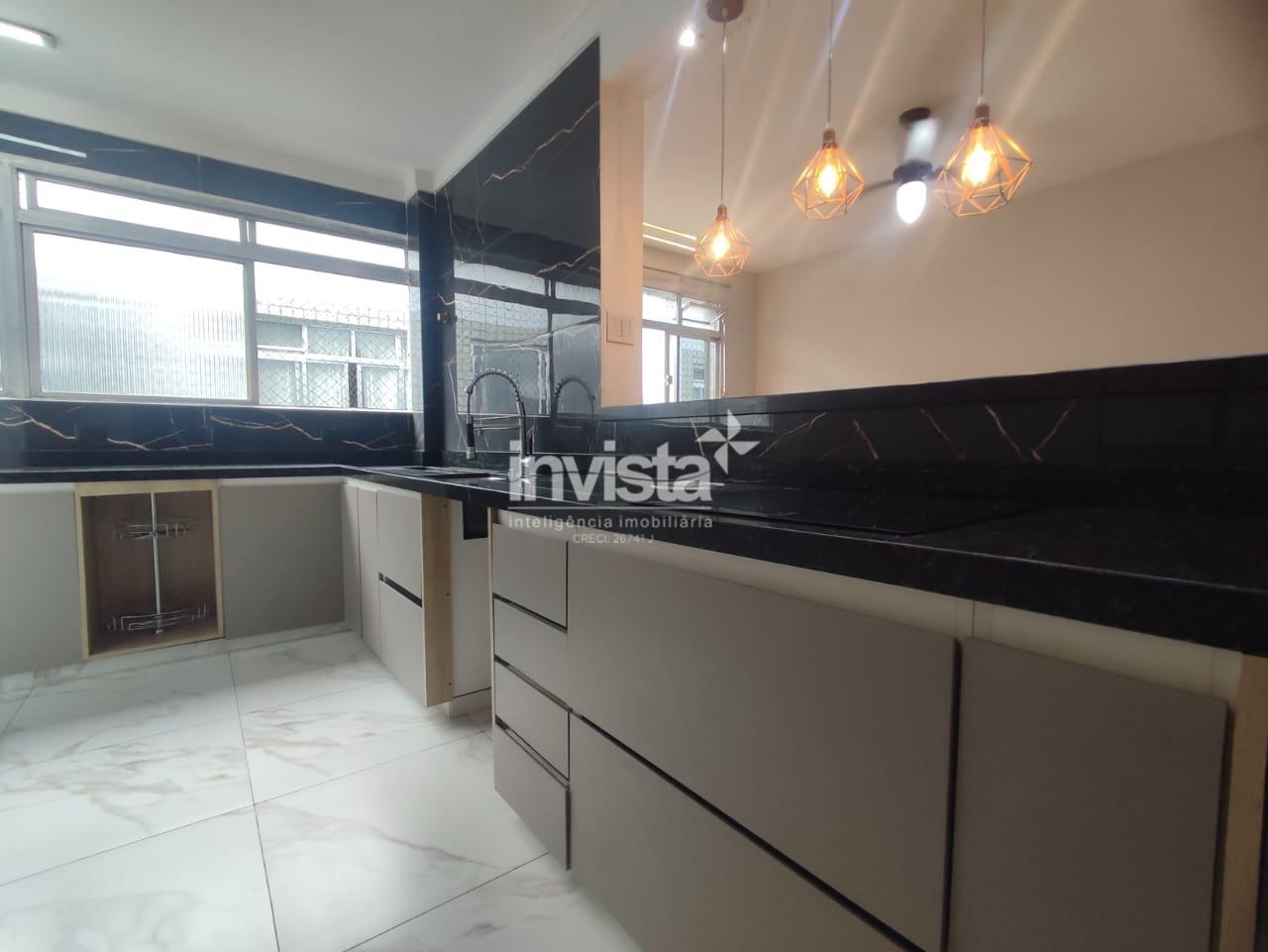 ALUGUEL: Apartamento 2 dorm &ndash; 71,5m&sup2; | Canal 3, Vila Mathias &ndash; Santos/SP - Santos