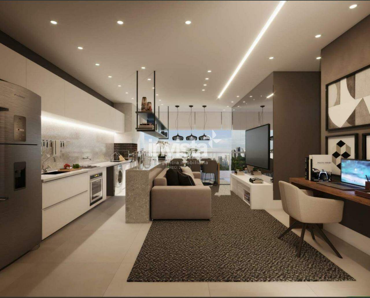 C&oacute;digo: 33429 R$ 850.000,00 Apartamento &agrave; venda no bairro Encruzilhada 72 m&sup2; 2 quartos 1 vaga - Santos