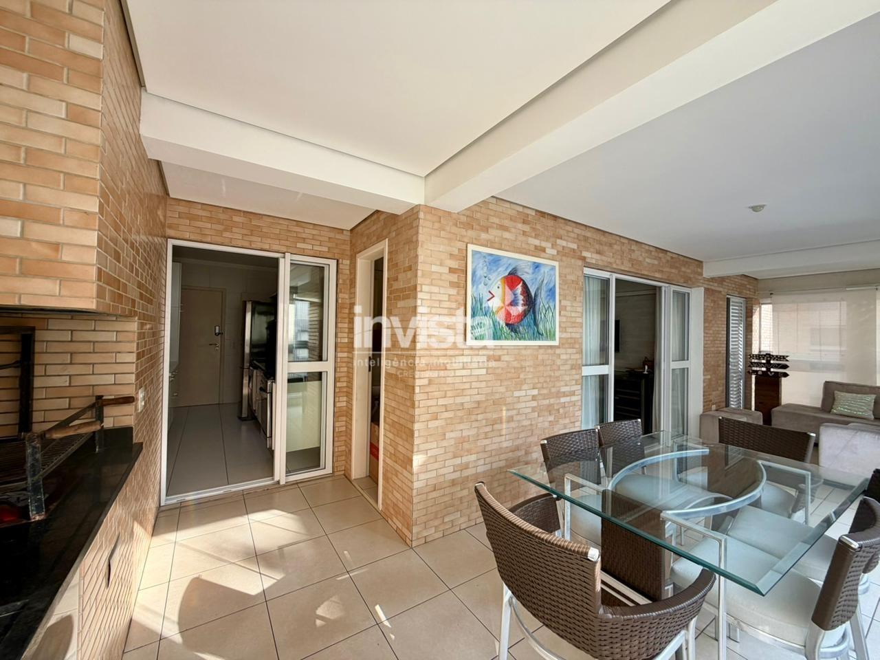 C&oacute;digo: 33440 R$ 1.580.000,00 Apartamento &agrave; venda no bairro Gonzaga 109 m&sup2; 2 quartos 2 vagas - Santos