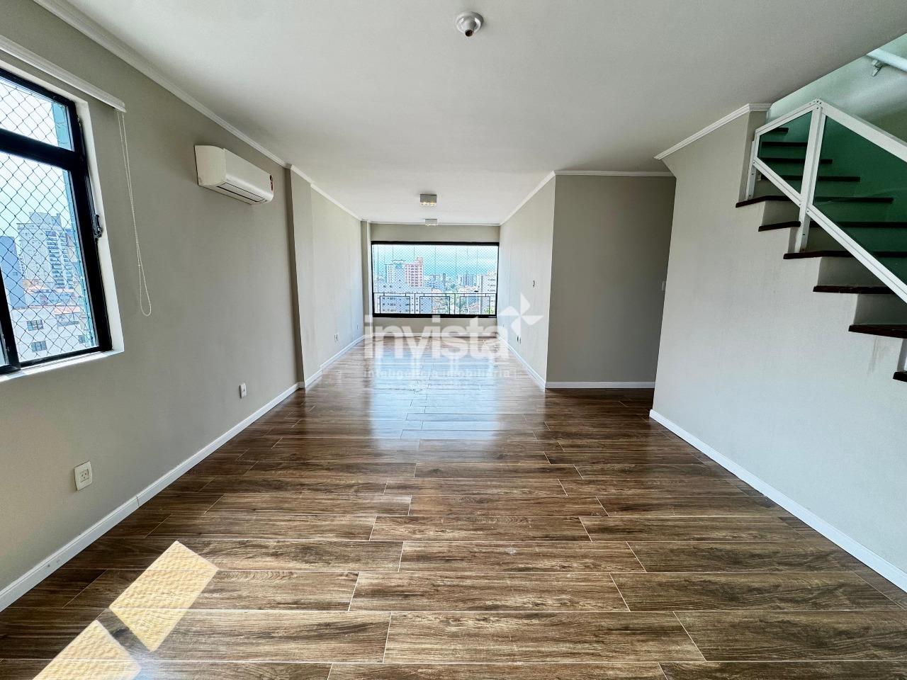 C&oacute;digo: 33974 R$ 1.750.000,00 Cobertura &agrave; venda no bairro Embar&eacute; 255 m&sup2; 3 quartos 2 vagas - Santos