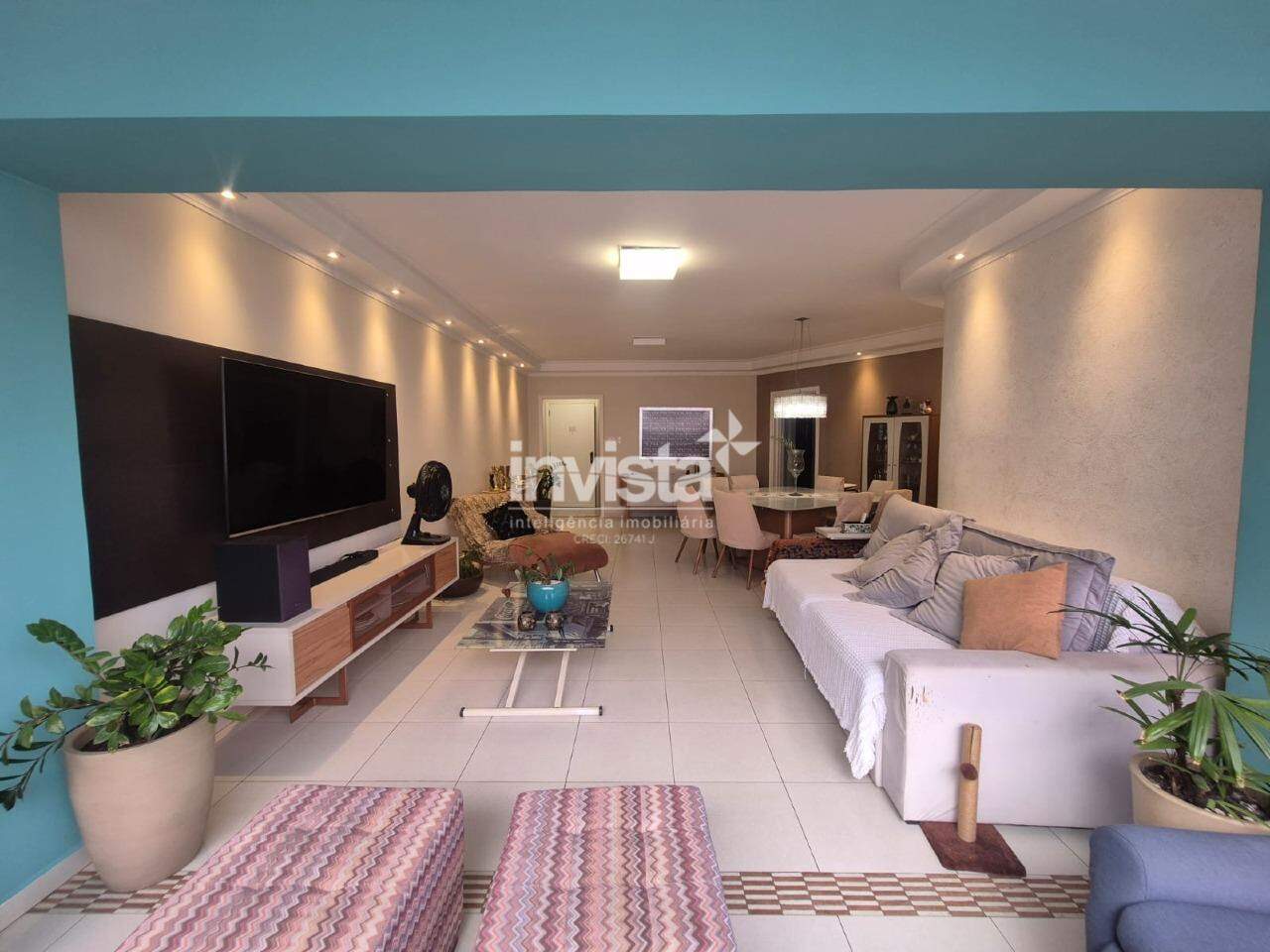 C&oacute;digo: 33980 R$ 1.350.000,00 Apartamento &agrave; venda no bairro Gonzaga 155 m&sup2; 3 quartos 1 vaga - Santos