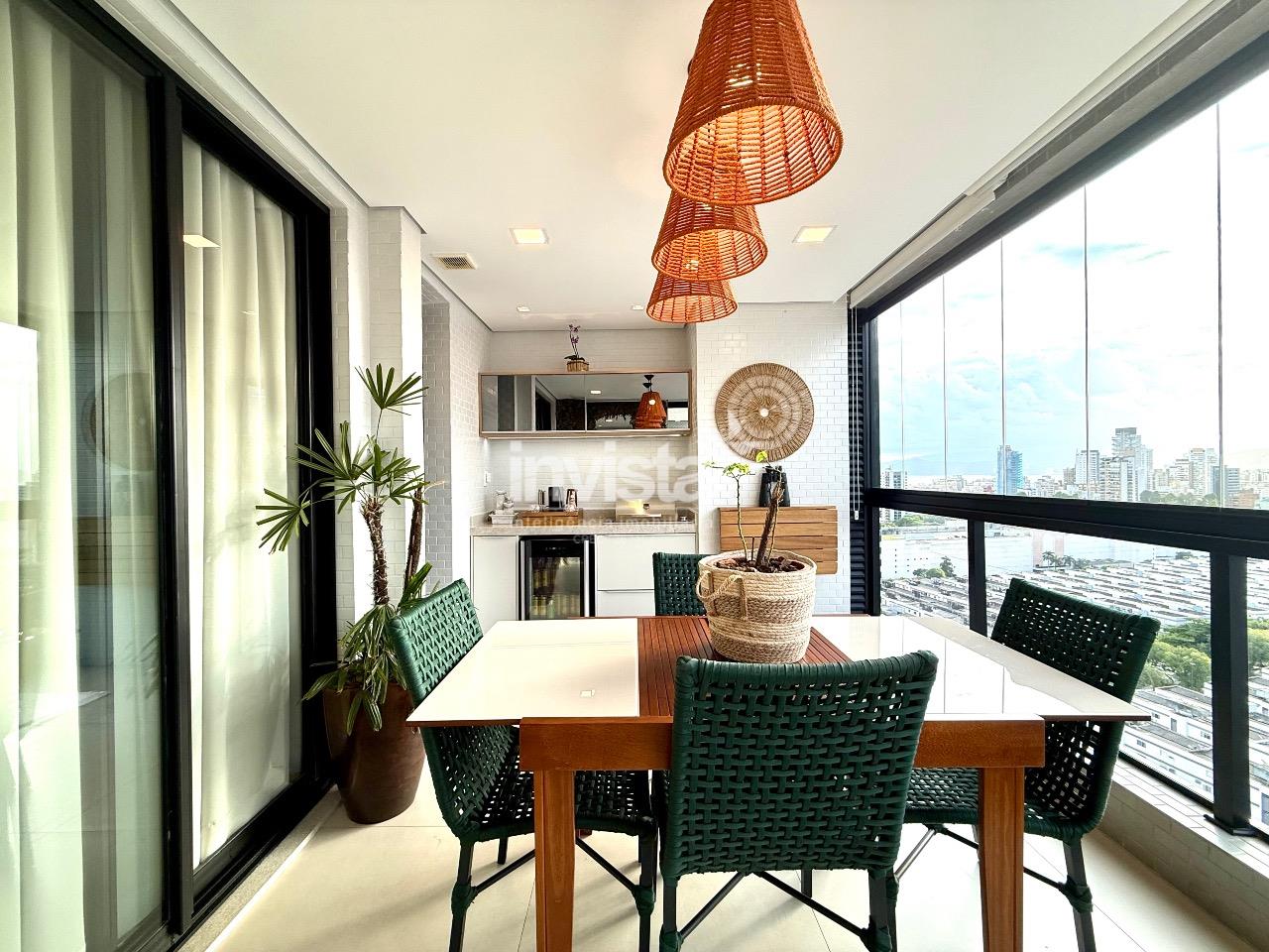 C&oacute;digo: 34465 R$ 1.490.000,00 Apartamento &agrave; venda no bairro Aparecida 82 m&sup2; 2 quartos 2 vagas - Santos