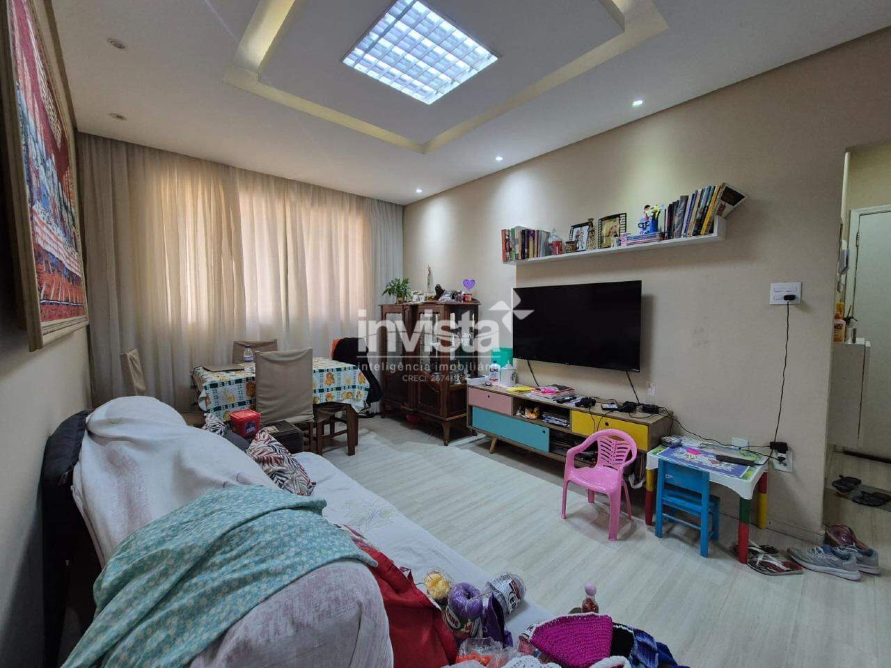 C&oacute;digo: 34817 R$ 390.000,00 Apartamento &agrave; venda no bairro Marap&eacute; 65 m&sup2; 2 quartos 1 vaga - Santos