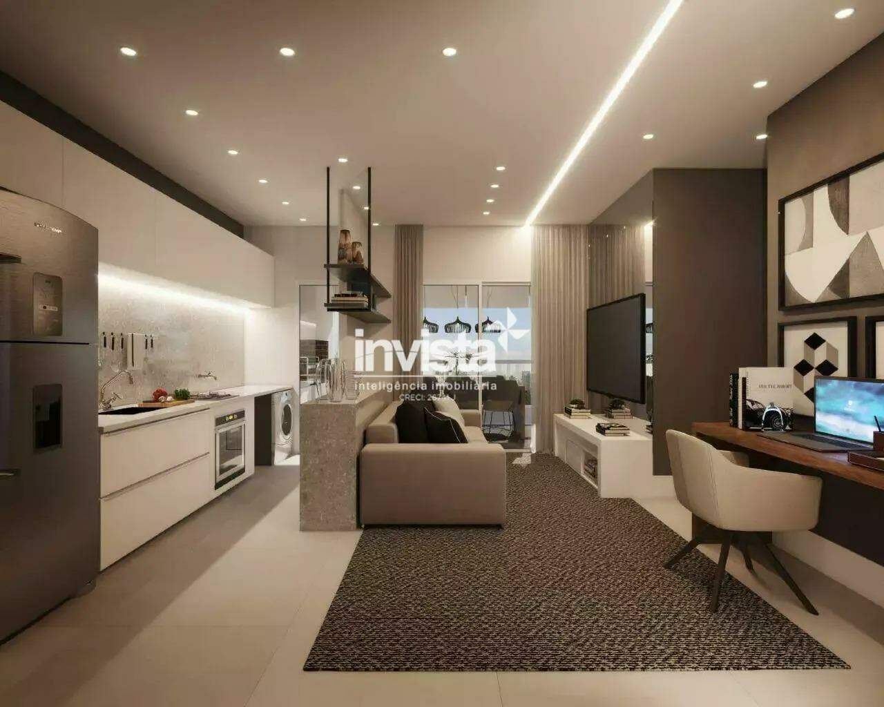 C&oacute;digo: 35384 R$ 799.000,00 Apartamento &agrave; venda no bairro Encruzilhada 72 m&sup2; 2 quartos 1 vaga - Santos