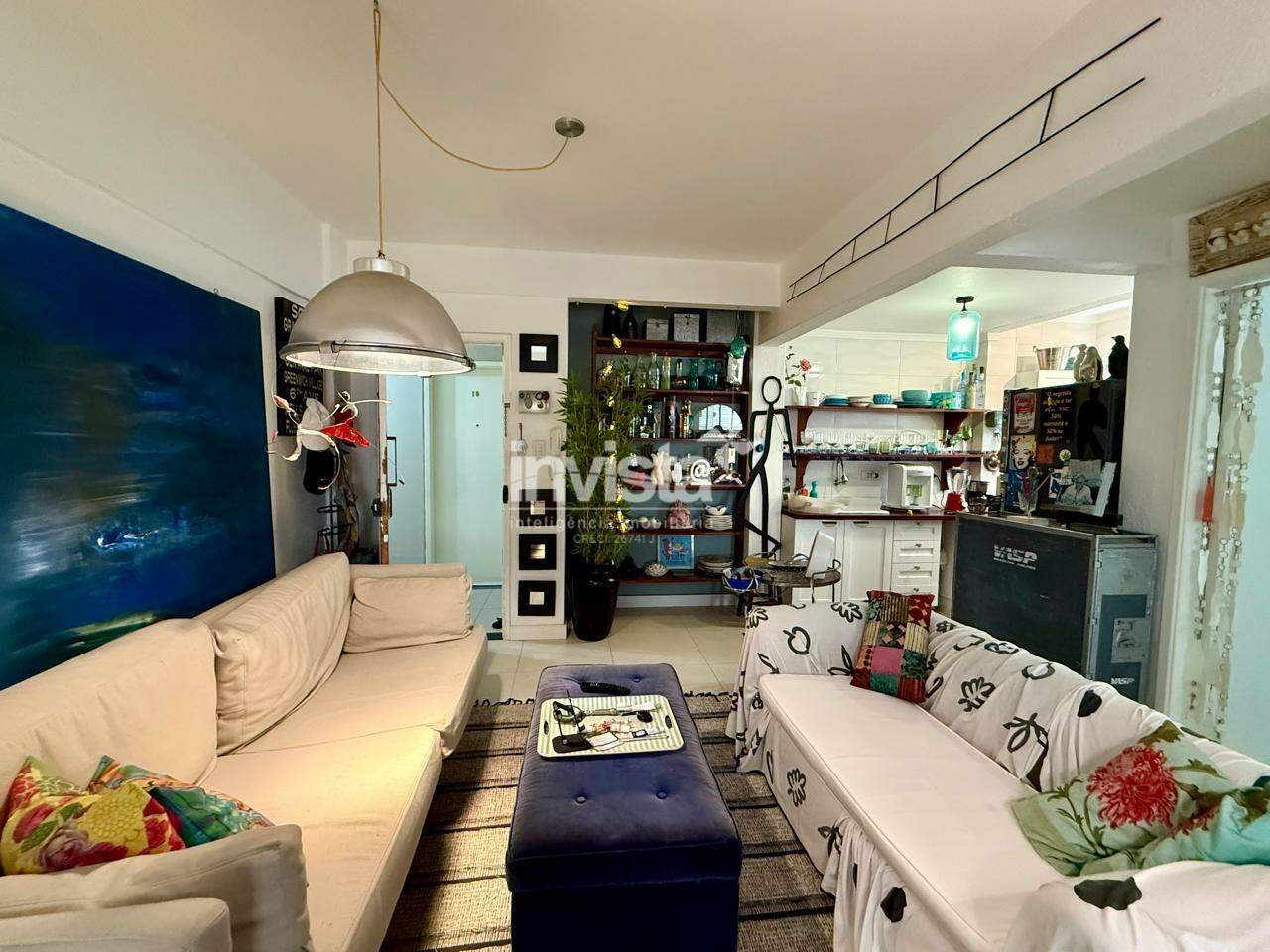 C&oacute;digo: 36378 R$ 580.000,00 Apartamento &agrave; venda no bairro Ponta da Praia 64 m&sup2; 1 quarto 1 vaga - Santos