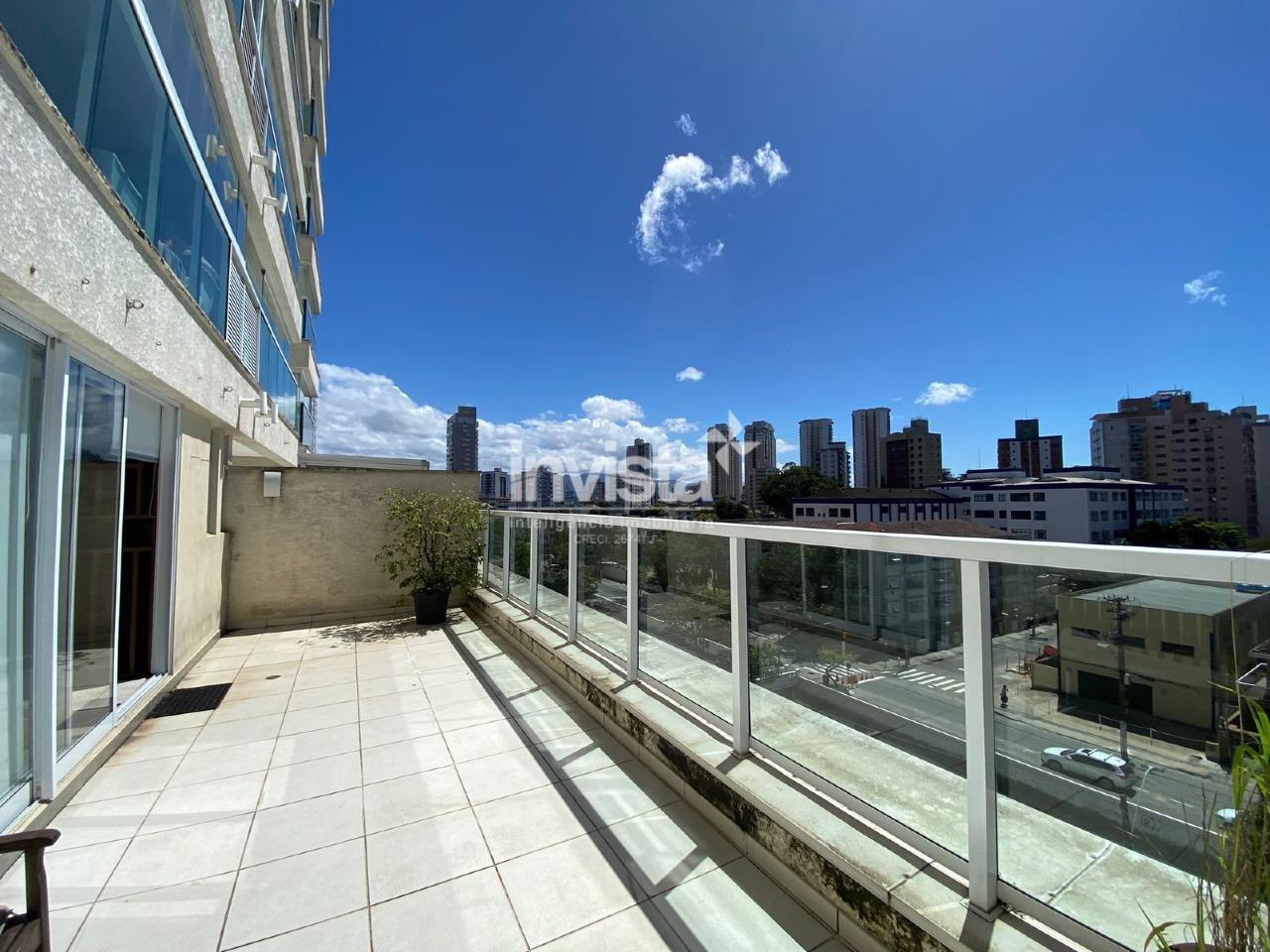 C&oacute;digo: 36455 R$ 4.800,00 Apartamento para alugar no bairro Ponta da Praia 78 m&sup2; 1 quarto 1 vaga - Santos