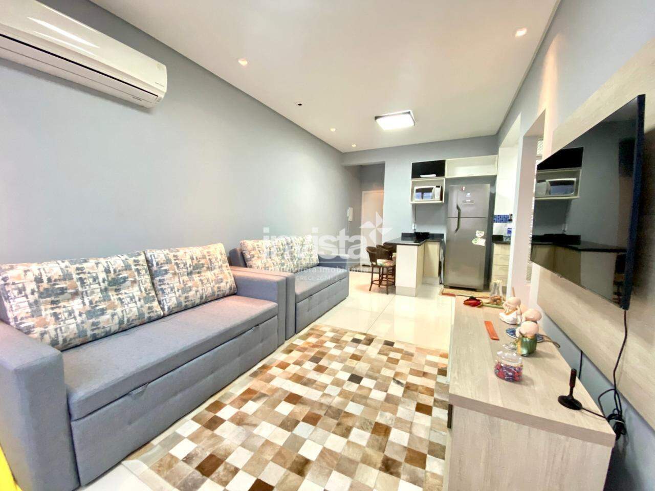 C&oacute;digo: 36991 R$ 500.000,00 Apartamento &agrave; venda no bairro Gonzaga 48 m&sup2; 1 quarto 1 vaga - Santos