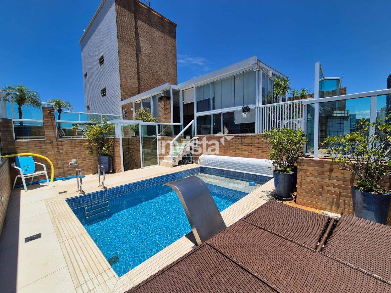 C&oacute;digo: 37615 R$ 3.000.000,00 Cobertura &agrave; venda no bairro Gonzaga 290 m&sup2; 2 quartos 4 vagas - Santos