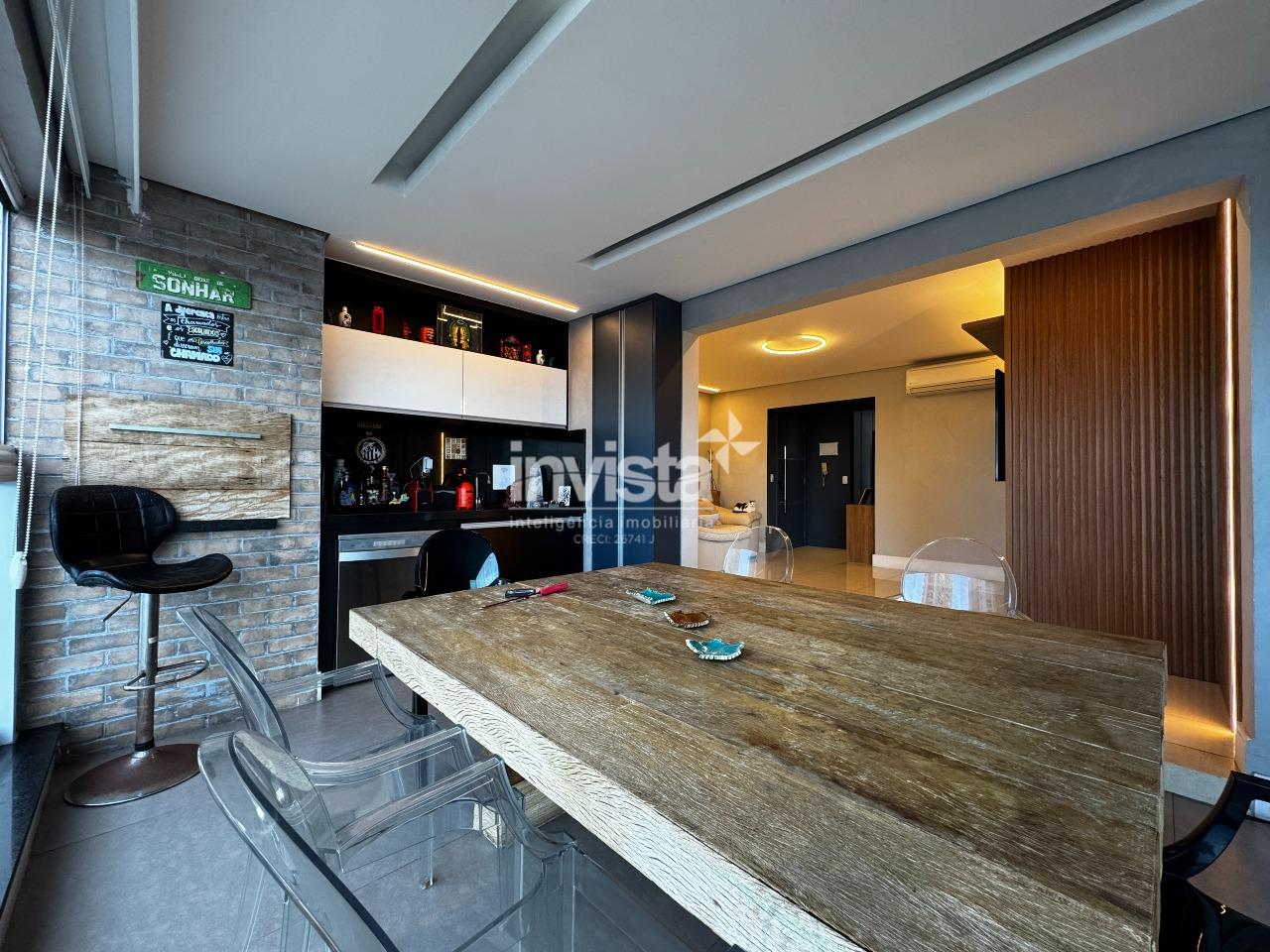 C&oacute;digo: 38180 R$ 1.850.000,00 Apartamento &agrave; venda no bairro Ponta da Praia 132 m&sup2; 4 quartos 2 vagas - Santos