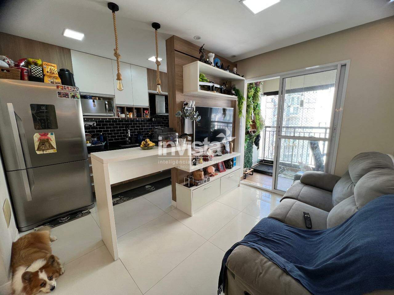 C&oacute;digo: 38316 R$ 665.000,00 Apartamento &agrave; venda no bairro Marap&eacute; 63 m&sup2; 2 quartos 1 vaga - Santos