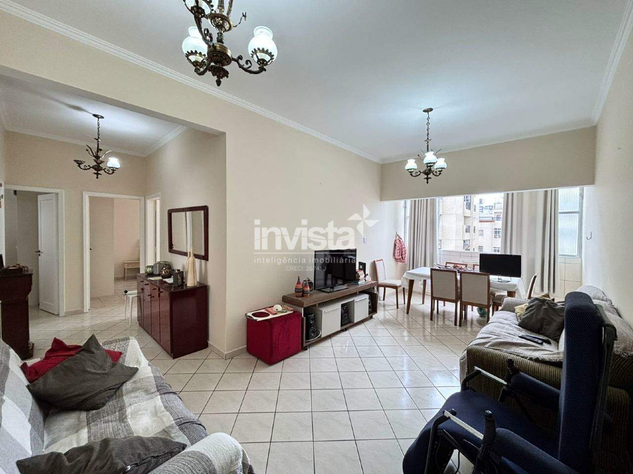 C&oacute;digo: 38454 R$ 697.000,00 Apartamento &agrave; venda no bairro Pomp&eacute;ia 102 m&sup2; 3 quartos 1 vaga - Santos