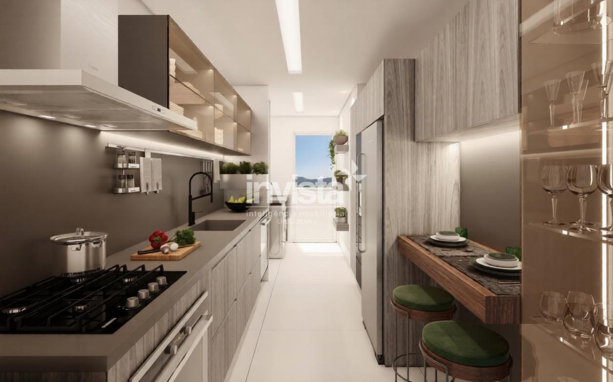 Alto padr&atilde;o em constru&ccedil;&atilde;o na Ponta da Praia &mdash; 163 m&sup2;, 3 su&iacute;tes e lazer completo em condom&iacute;nio ic&ocirc;nico. - Santos