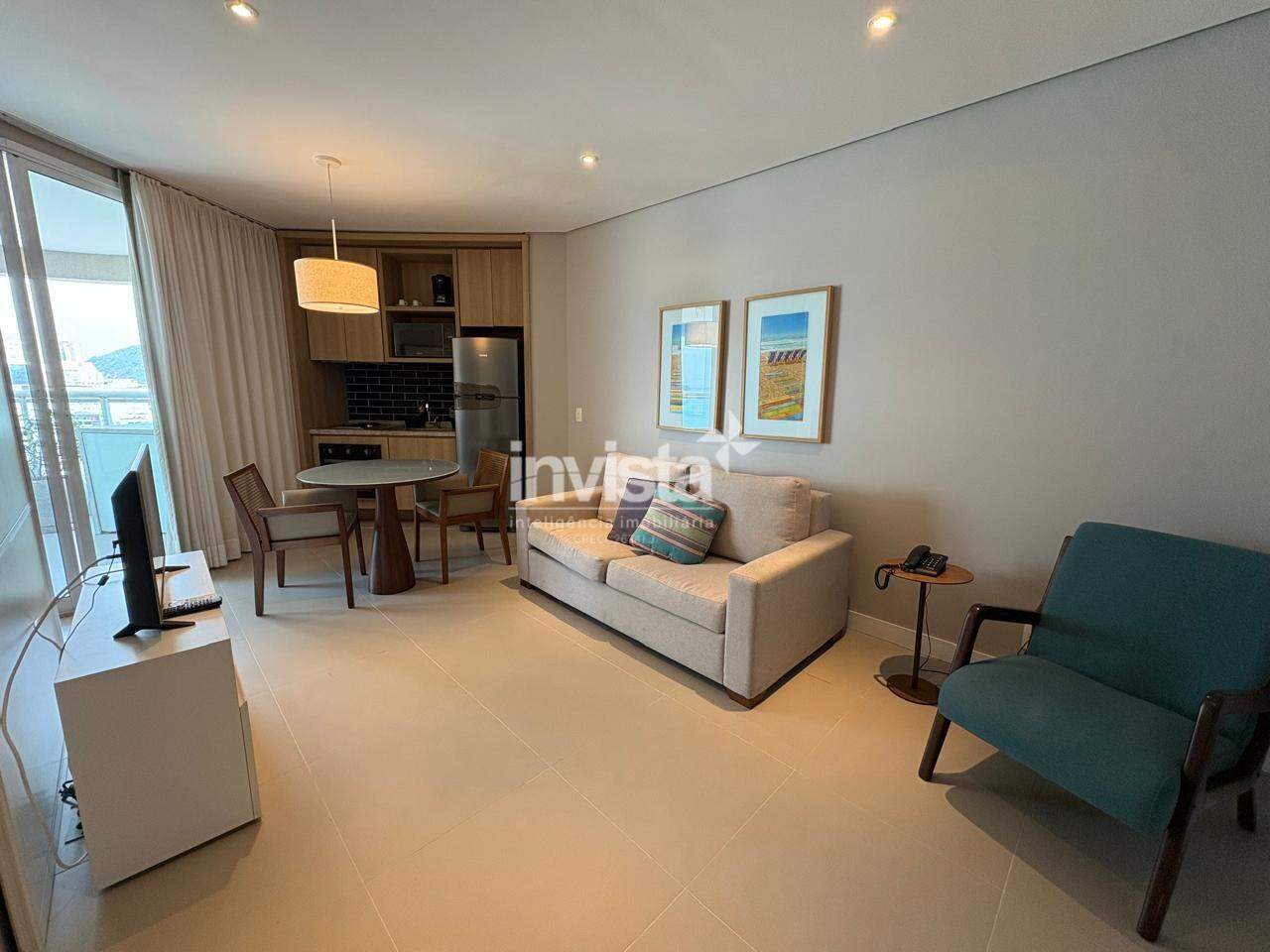 C&oacute;digo: 38674 R$ 850.000,00 Apartamento &agrave; venda no bairro Pomp&eacute;ia 45 m&sup2; 1 quarto 1 vaga - Santos