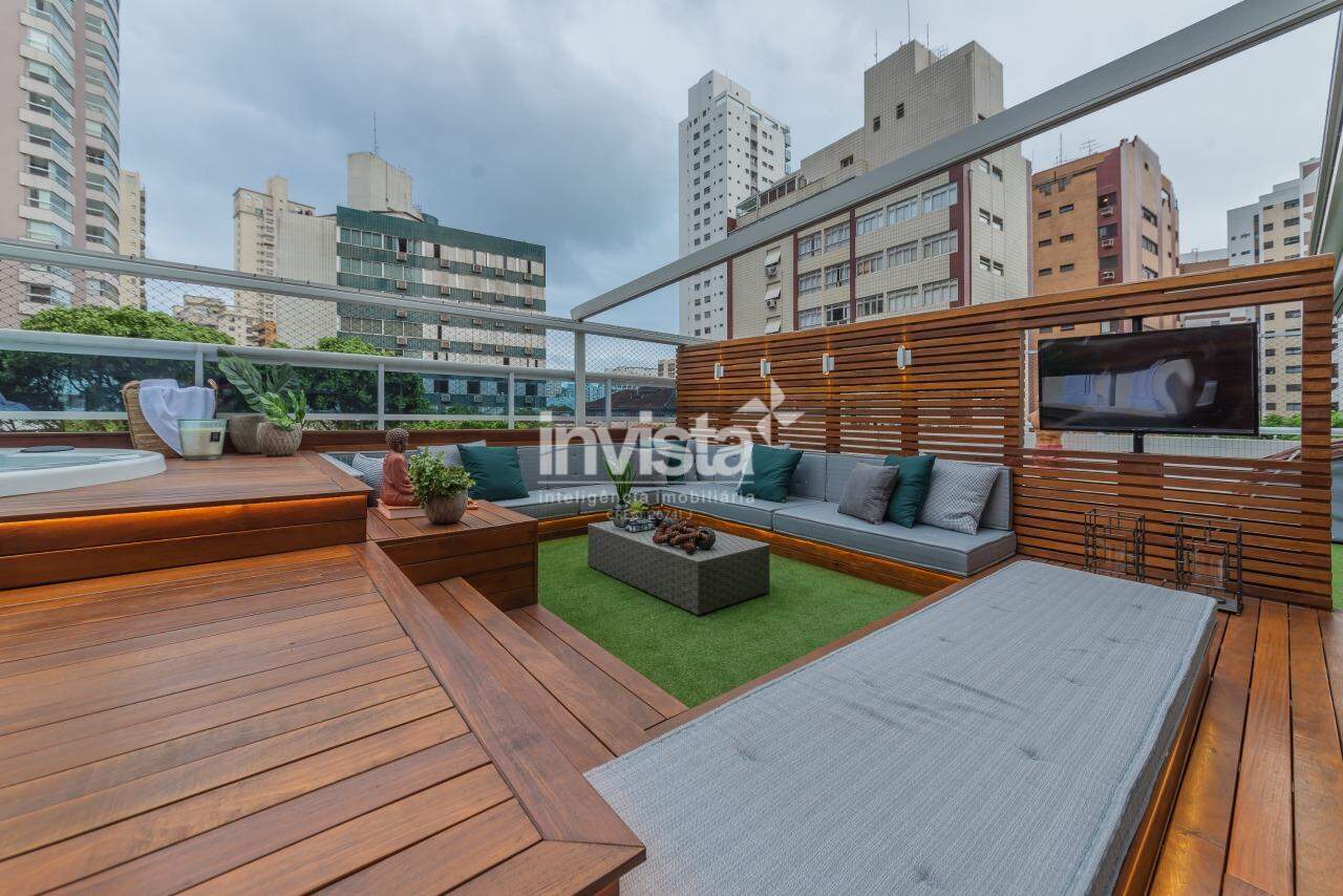 C&oacute;digo: 40391 R$ 3.500.000,00 Apartamento Garden &agrave; venda no bairro Boqueir&atilde;o 223 m&sup2; 3 quartos 2 vagas - Santos
