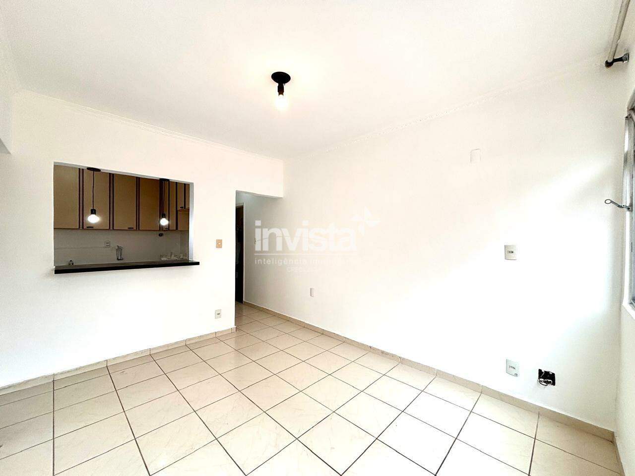 C&oacute;digo: 40726 R$ 2.800,00 Apartamento para alugar no bairro Aparecida 44 m&sup2; 1 quarto 1 vaga - Santos