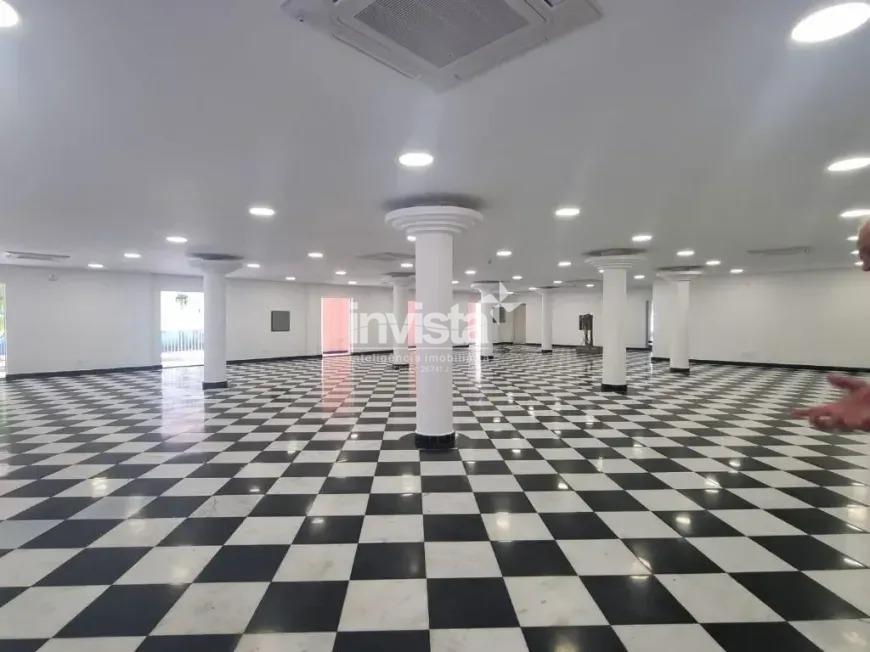 Casa Comercial com 4 Quartos para alugar, 1710m&sup2; &ndash; Gonzaga - Santos