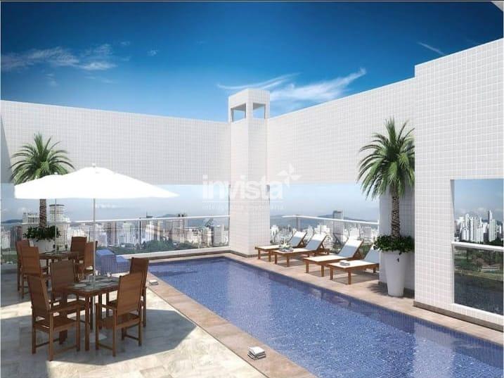 C&oacute;digo: 40809 R$ 3.600,00 Apartamento para alugar no bairro Boqueir&atilde;o 53 m&sup2; 1 quarto 0 vagas - Santos