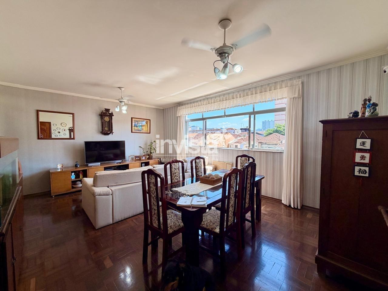 C&oacute;digo: 40833 R$ 700.000,00 Apartamento &agrave; venda no bairro Gonzaga 110 m&sup2; 3 quartos 1 vaga - Santos