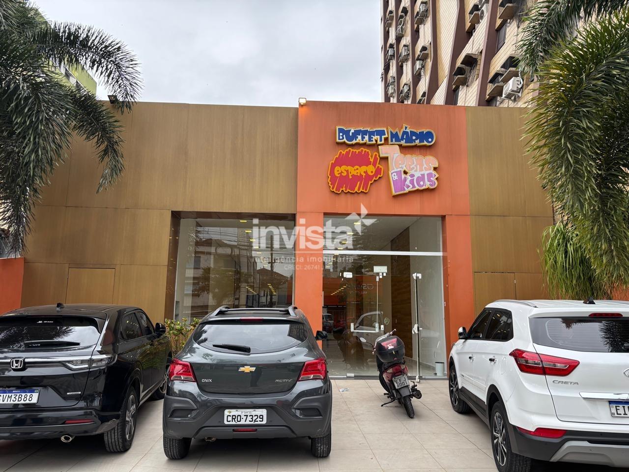 C&oacute;digo: 40843 R$ 28.000,00 Loja para alugar no bairro Gonzaga 600 m&sup2; 0 quartos 3 vagas - Santos