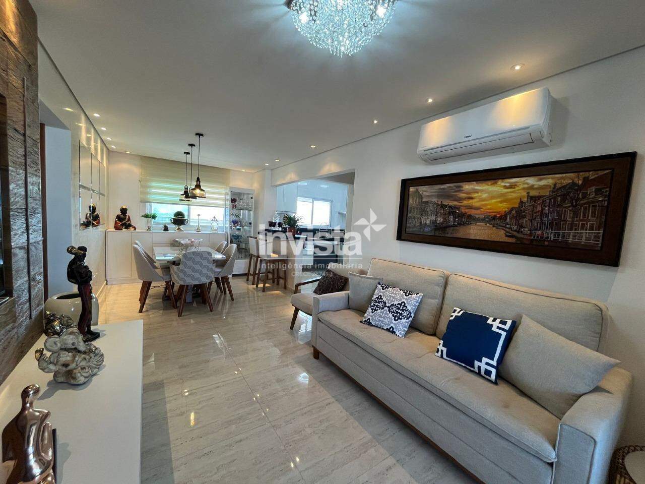 C&oacute;digo: 5759 R$ 1.090.000,00 Apartamento &agrave; venda no bairro Campo Grande 110 m&sup2; 2 quartos 2 vagas - Santos