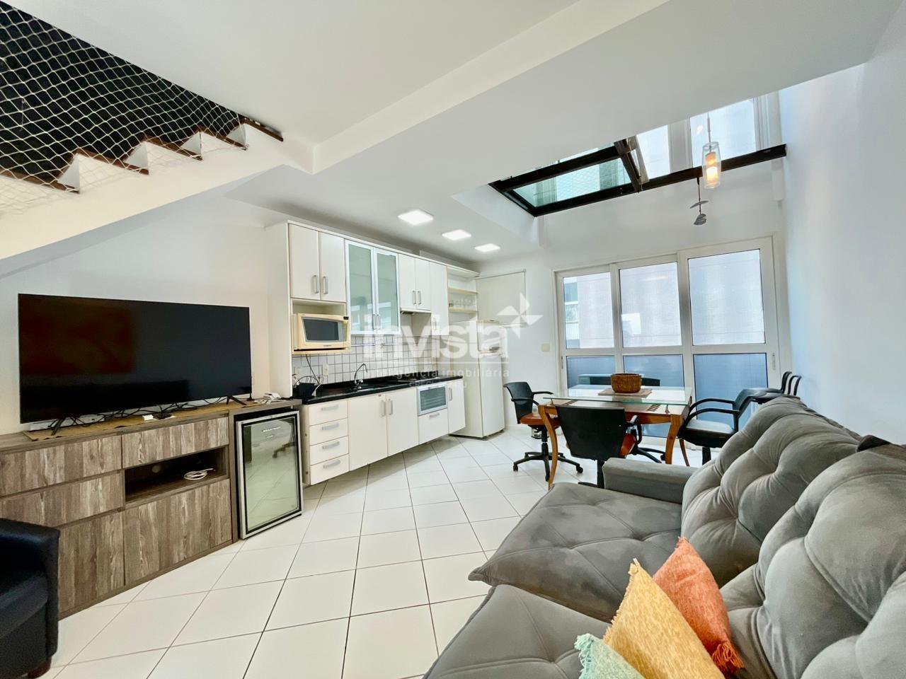 C&oacute;digo: 8281 R$ 700.000,00 Apartamento &agrave; venda no bairro Gonzaga 74 m&sup2; 1 quarto 1 vaga - Santos