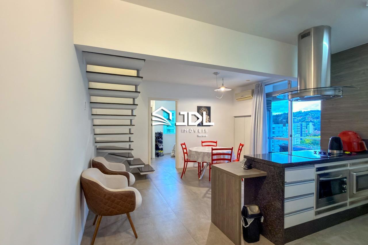 Cobertura duplex no Victor Konder, Blumenau. 2 suítes, 93 m, vista panorâmica, sacadas, 1 vaga e financiamento bancário. Valor: R$ 630.000. — foto 5