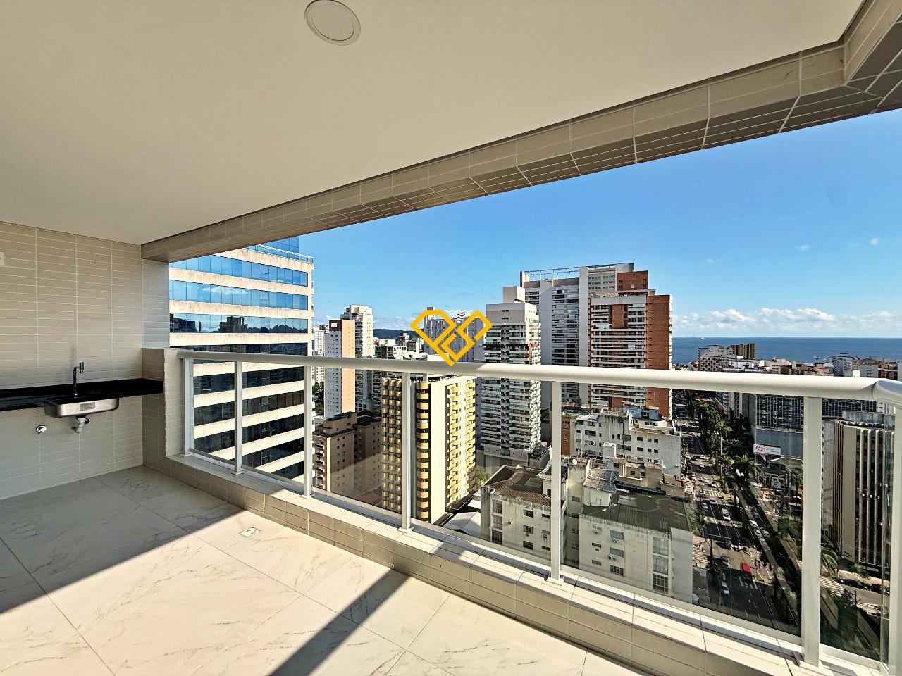 Apartamento à venda no Gonzaga: Varanda