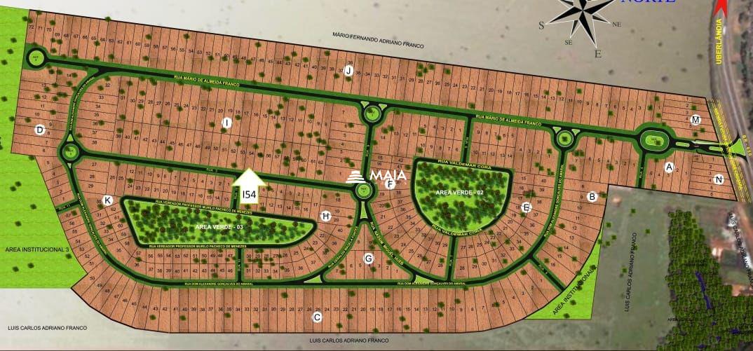 Terreno em Condomínio à venda no Residencial Mário de Almeida Franco: 