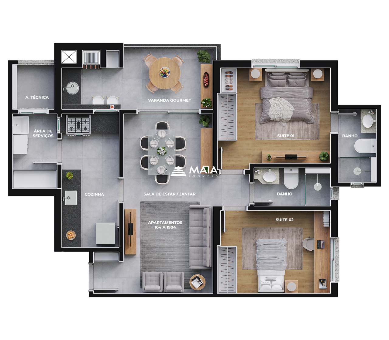 Apartamento à venda no Mercês: 