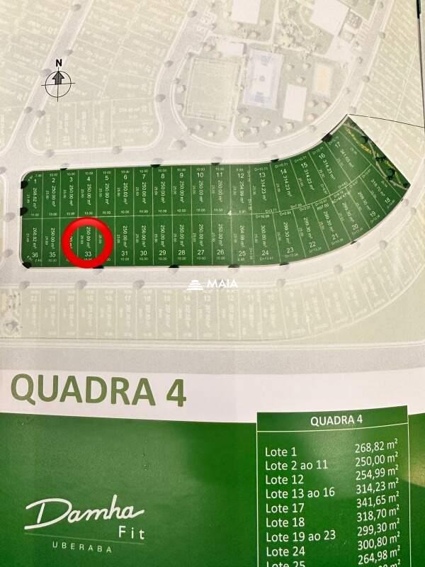 Terreno em Condomínio à venda no Damha Fit - Res. Uberaba: 
