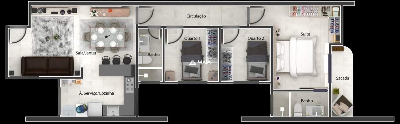 Apartamento à venda no Santa Maria: 