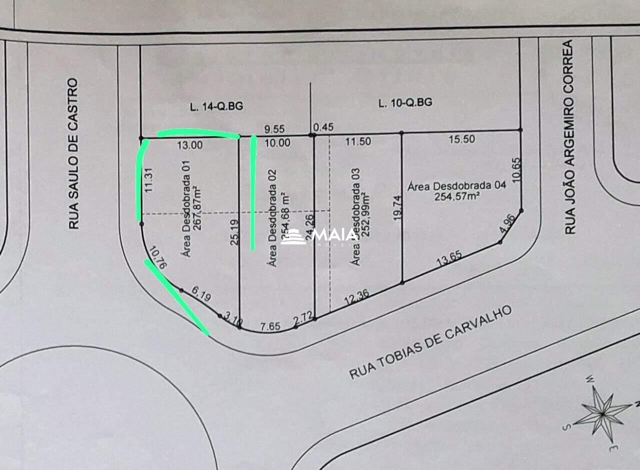 Terreno/Área à venda no Jardim Maracanã: 