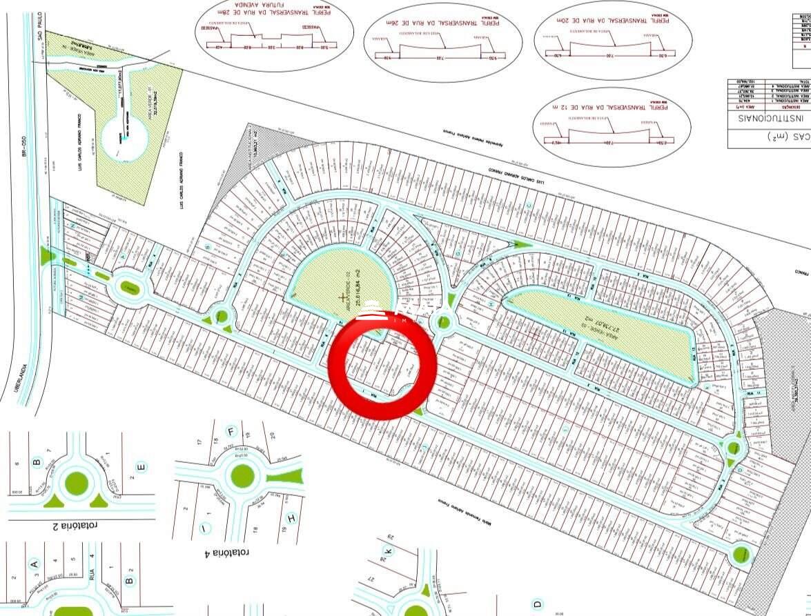 Terreno em Condomínio à venda no Residencial Mário de Almeida Franco: 