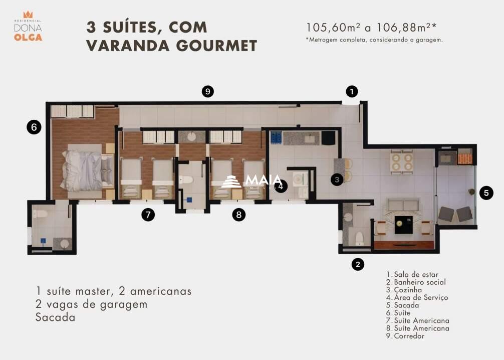 Apartamento à venda no Santa Maria: 