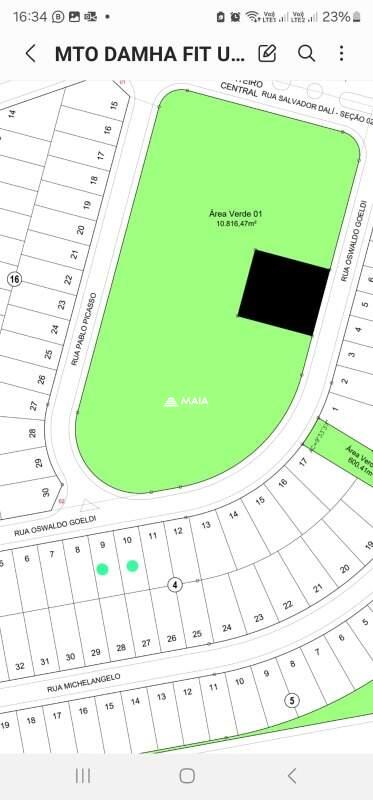 Terreno em Condomínio à venda no Damha Fit - Res. Uberaba: 
