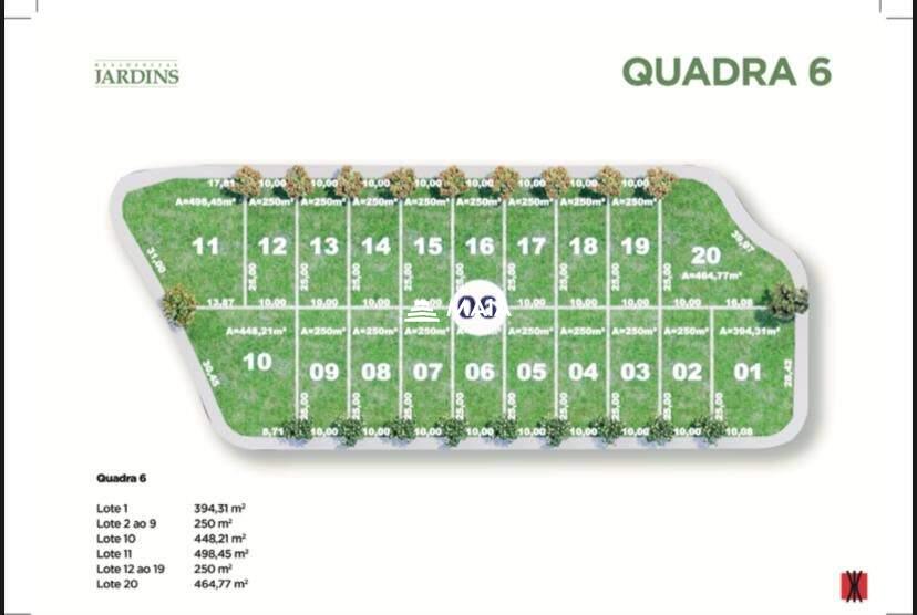 Terreno em Condomínio à venda no Residencial Jardins, Condomínio : 