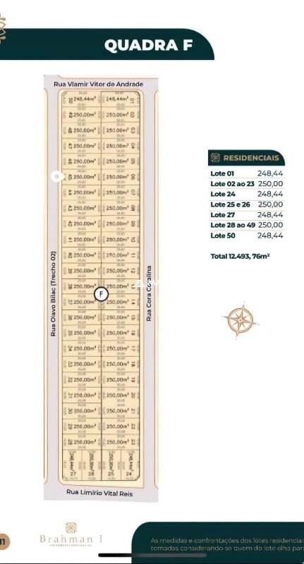 Terreno em Condomínio à venda no Condomínio Brahma I: 